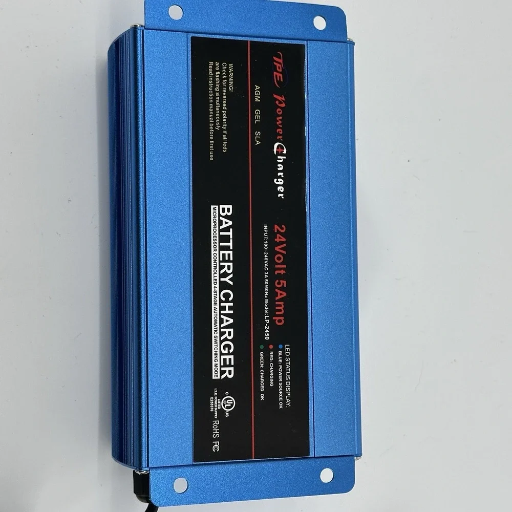 TPE Power Charger 24V 5A Battery Charger AGM GEL SLA LP-2450 New
